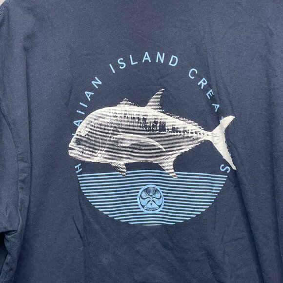 Hawaiian Island Creations 2X Navy Blue T-Shirt With Fish Graphic - Picture 5 of 6